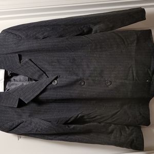 Apostrophe Gray Pinstriped Blazer